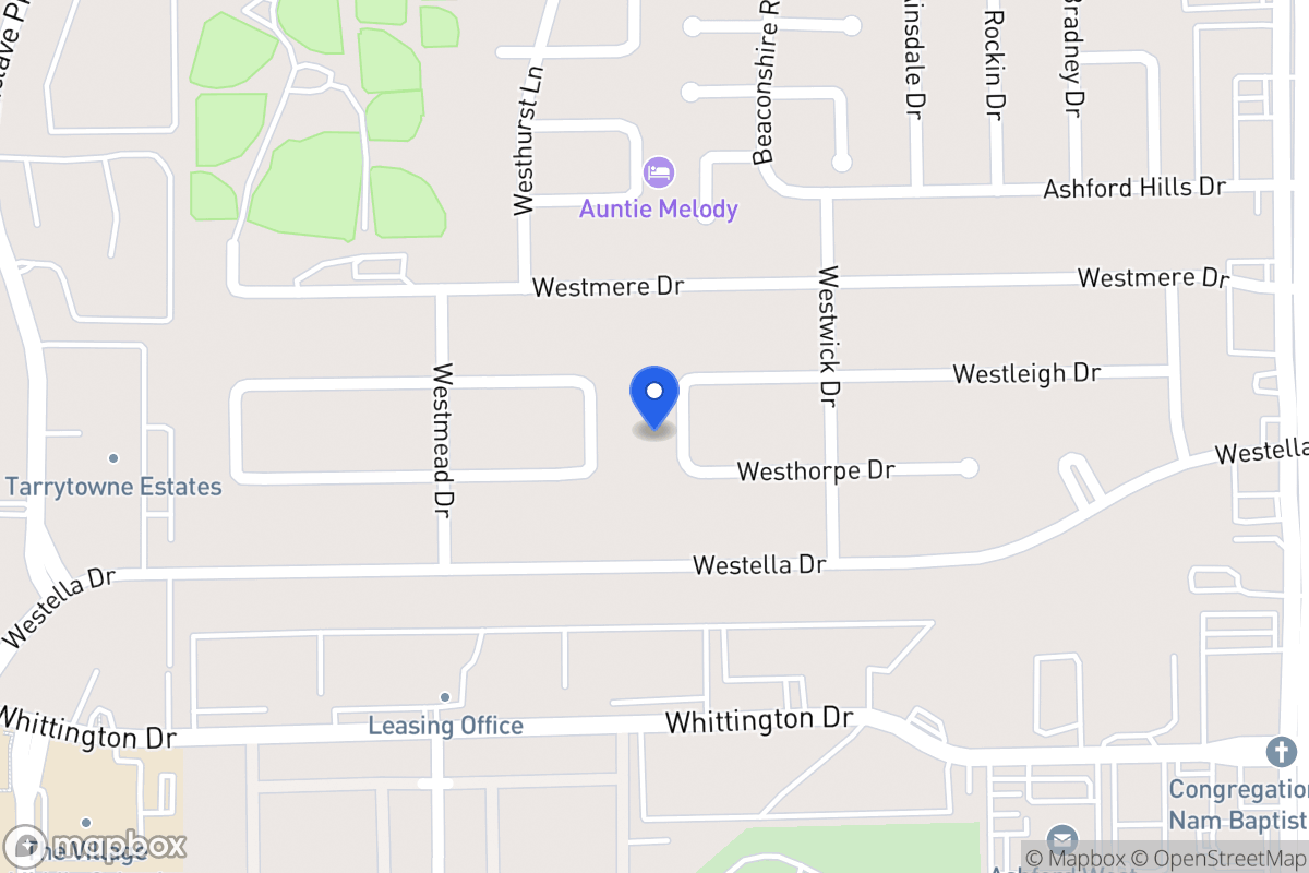 Map of 12834 Westleigh Dr, Houston