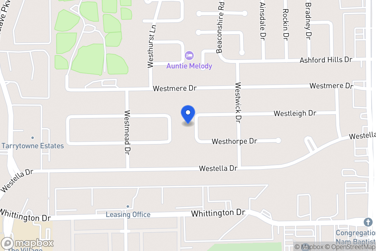 Map of 12832 Westleigh Dr, Houston