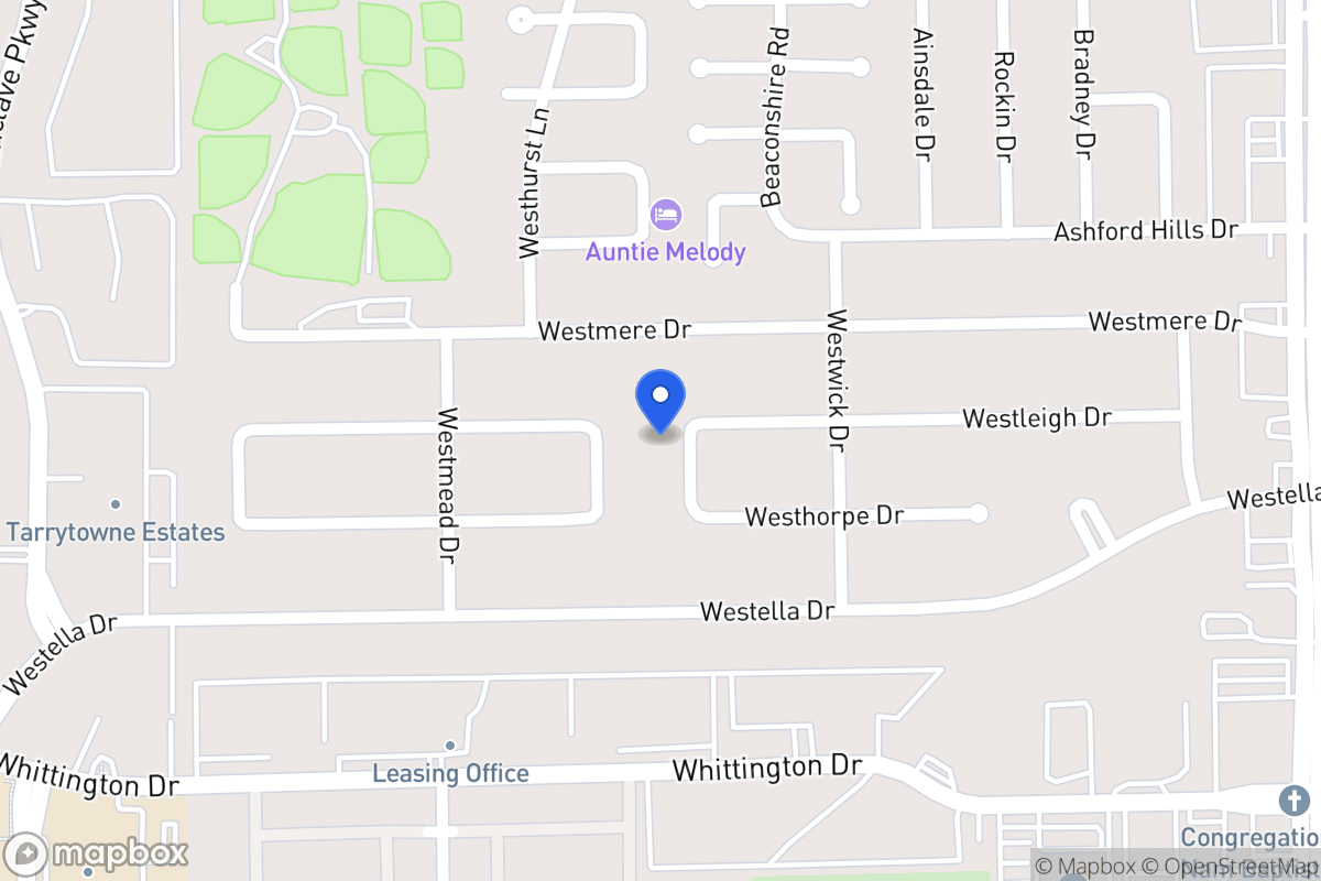 Map of 12830 Westleigh Dr, Houston