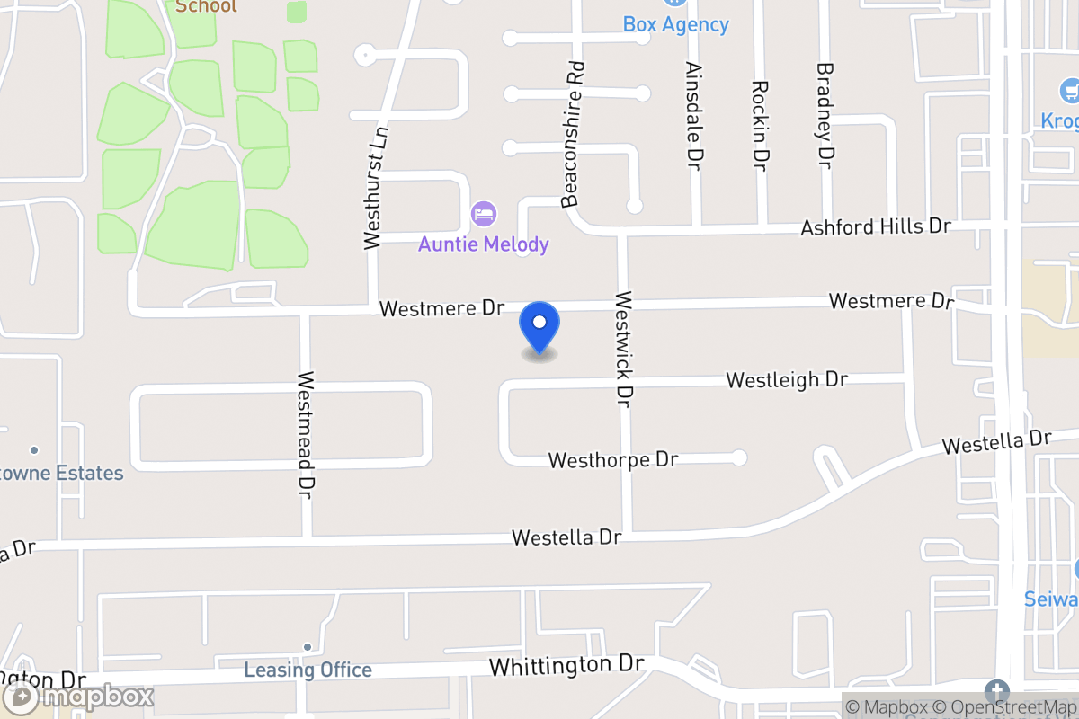 Map of 12818 Westleigh Dr, Houston