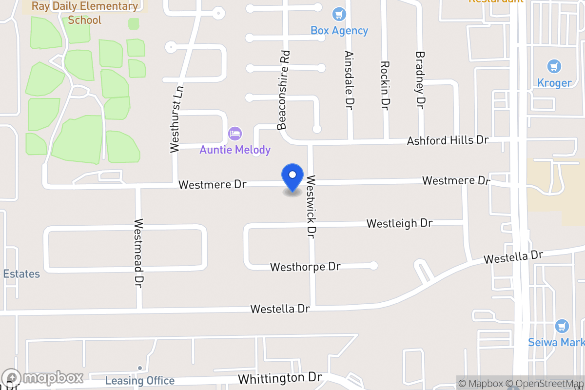Map of 12807 Westmere Dr, Houston