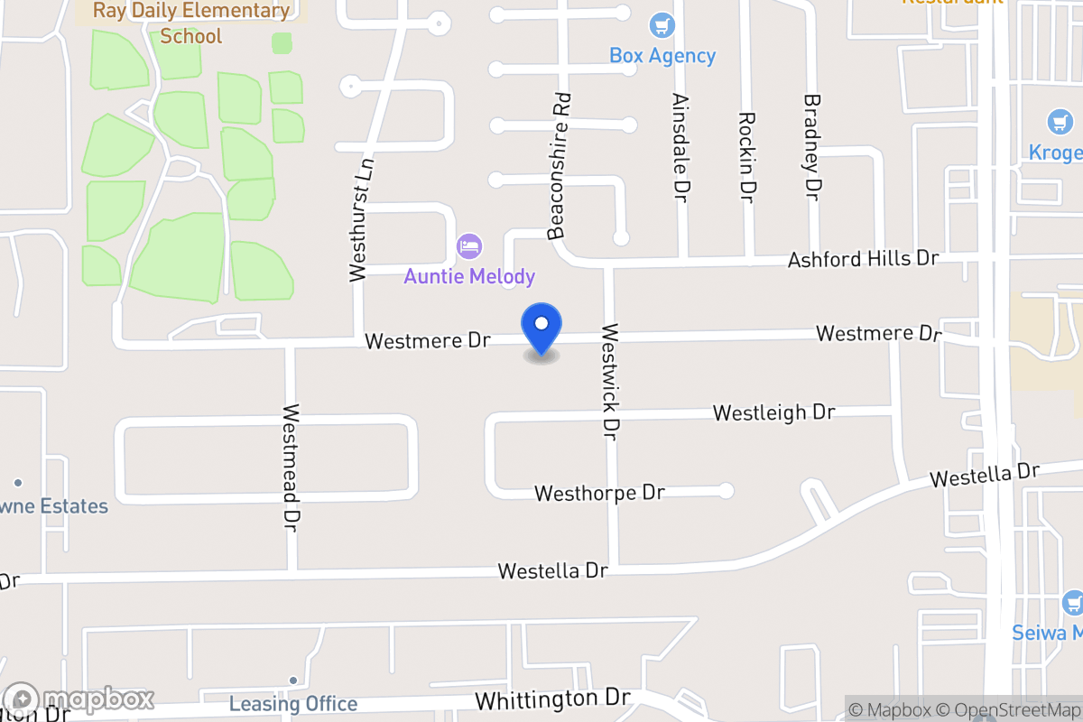 Map of 12815 Westmere Dr, Houston