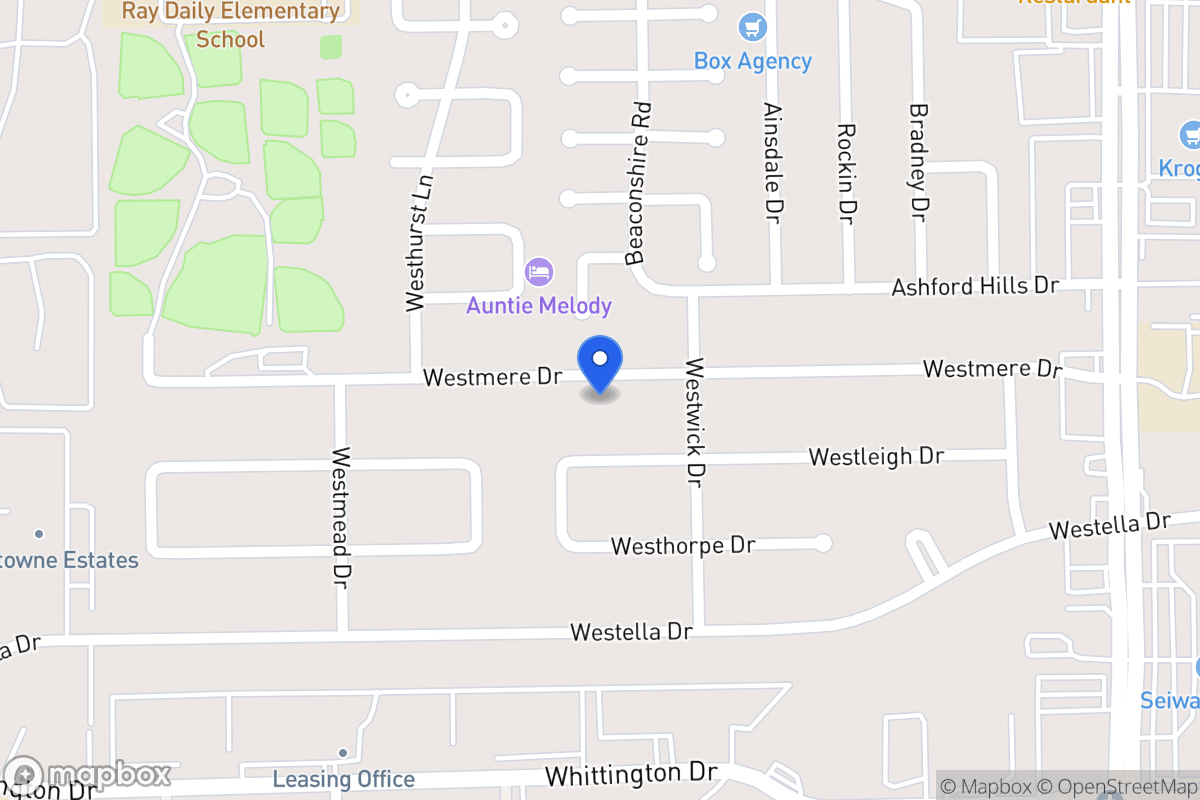 Map of 12819 Westmere Dr, Houston