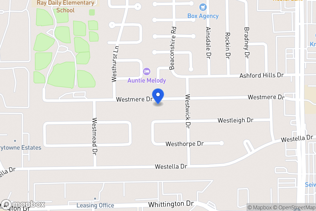 Map of 12823 Westmere Dr, Houston