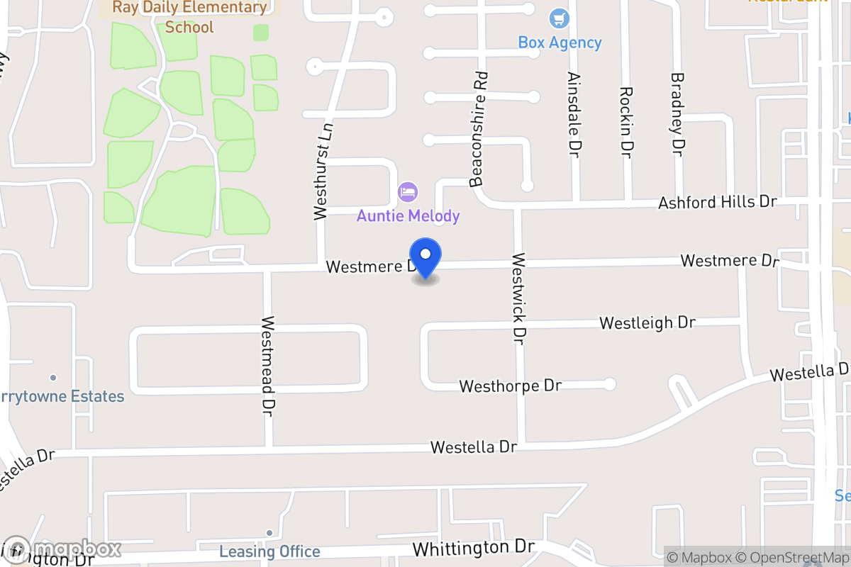 Map of 12827 Westmere Dr, Houston