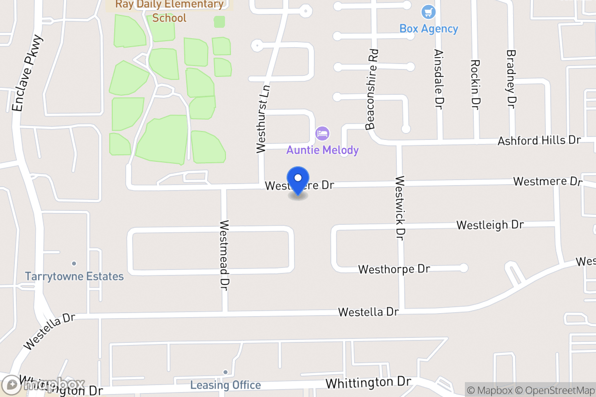 Map of 12843 Westmere Dr, Houston