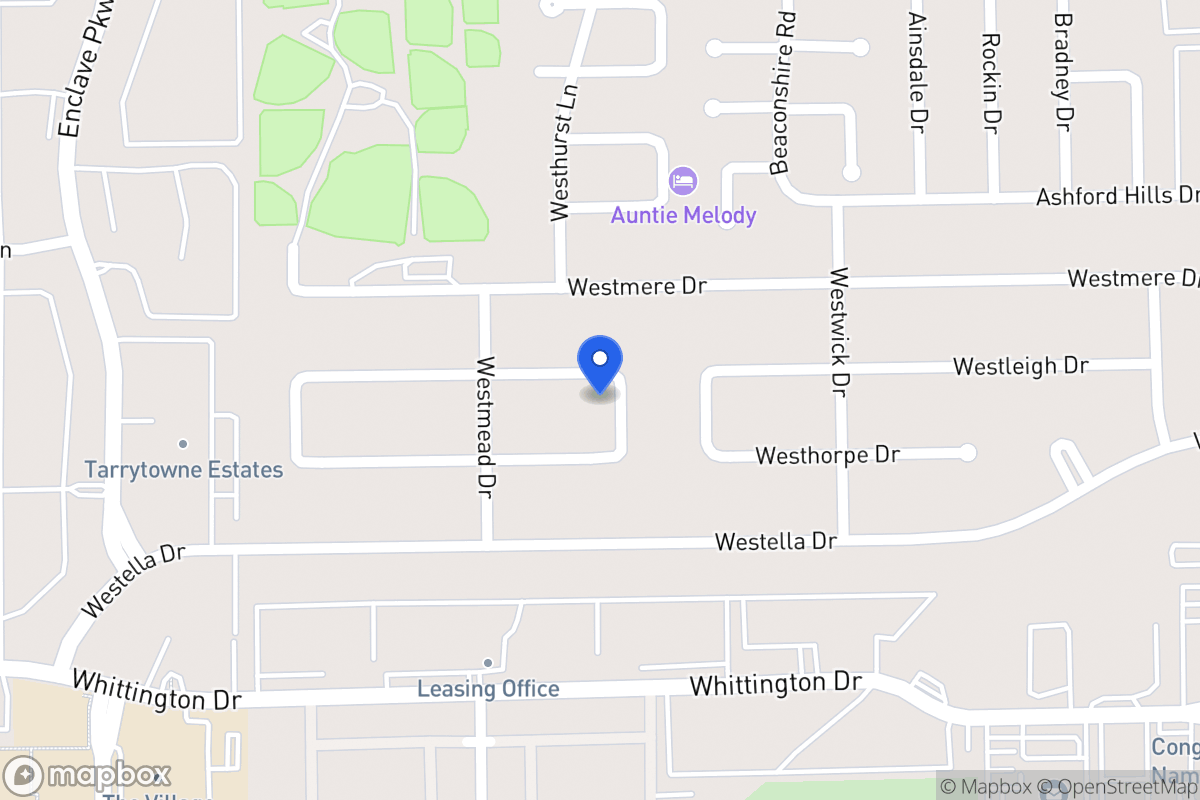 Map of 12851 Westleigh Dr, Houston