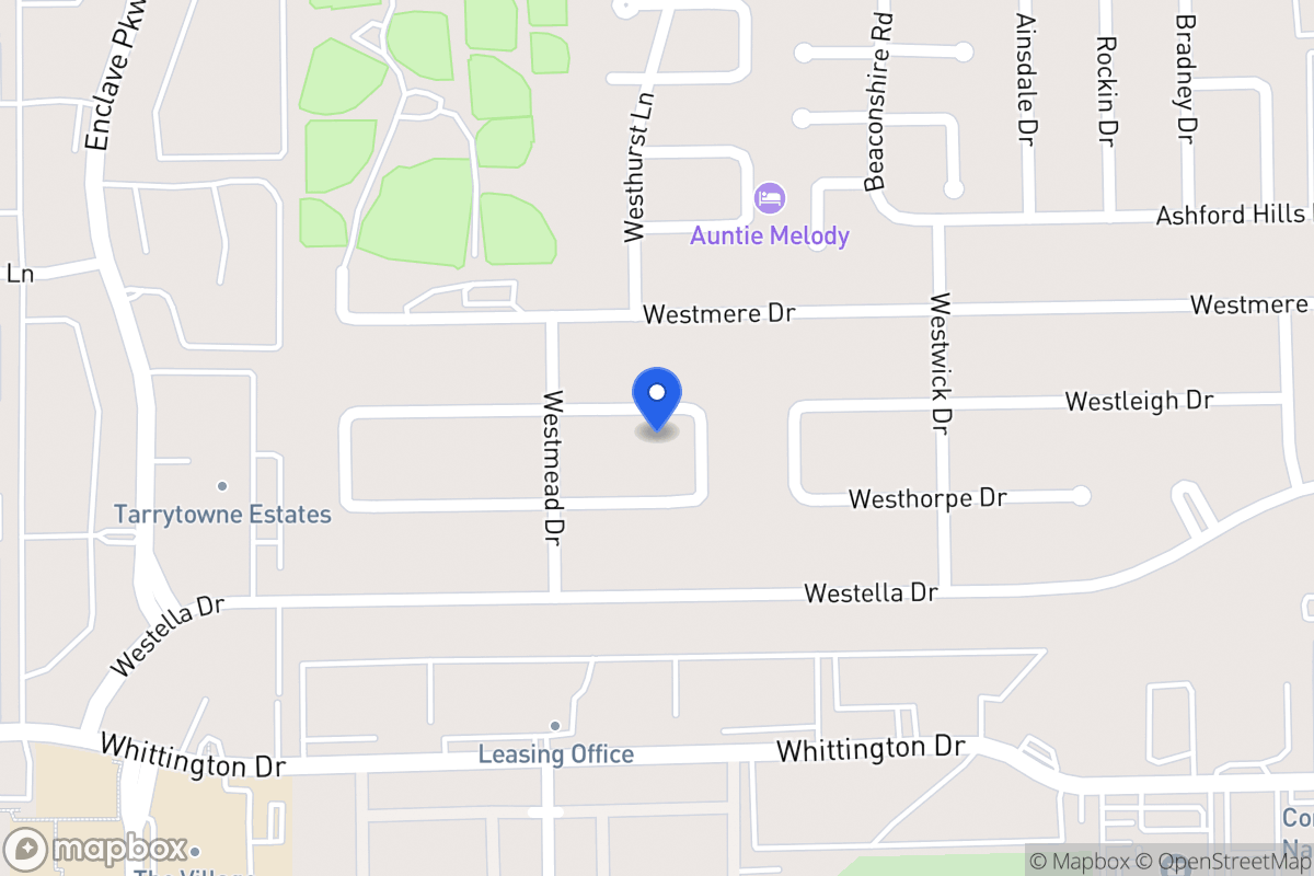 Map of 12855 Westleigh Dr, Houston