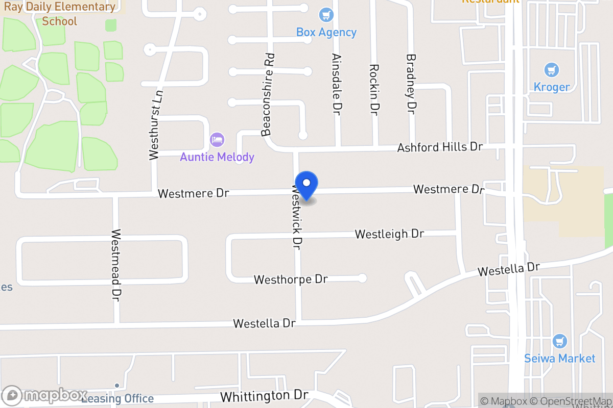 Map of 12735 Westmere Dr, Houston