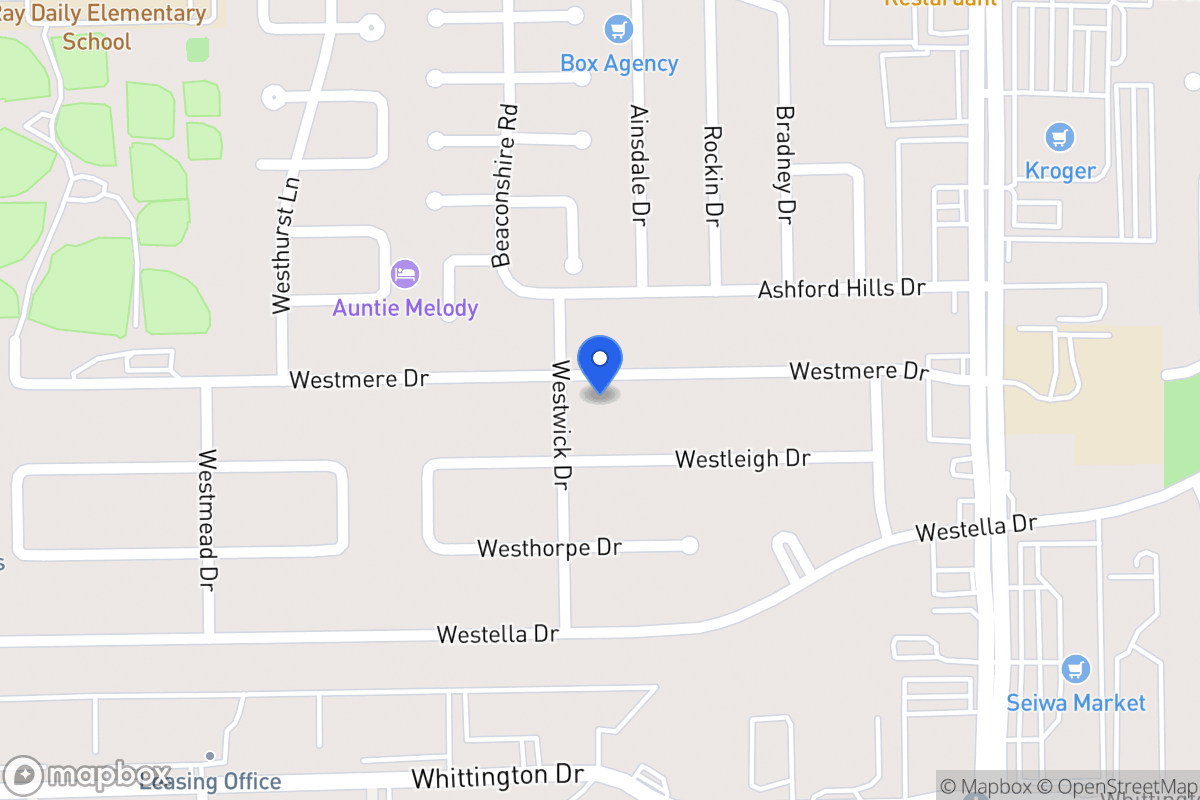 Map of 12731 Westmere Dr, Houston
