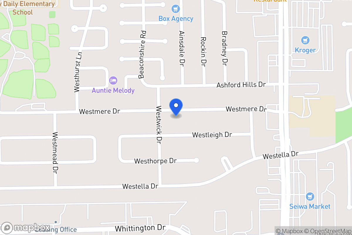 Map of 12727 Westmere Dr, Houston