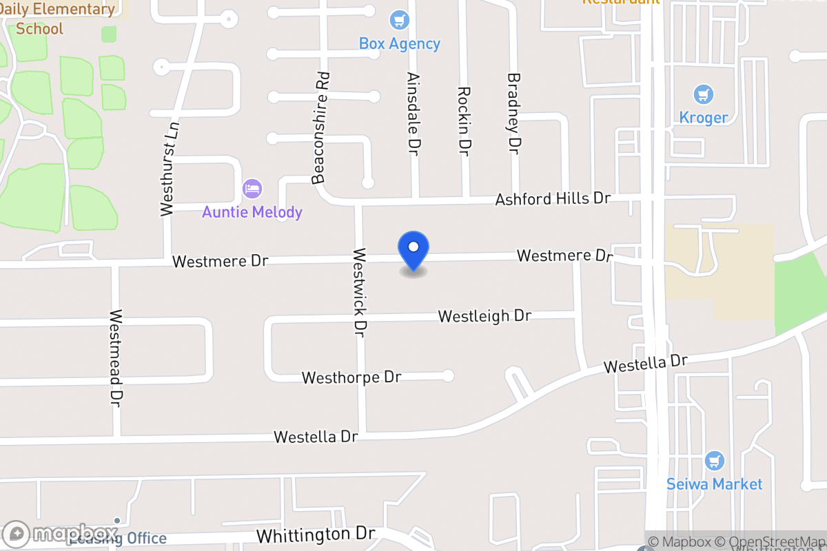 Map of 12723 Westmere Dr, Houston