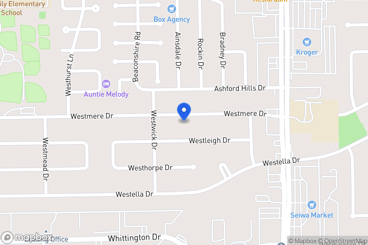 Map of 12719 Westmere Dr, Houston