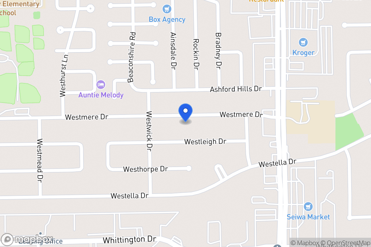 Map of 12715 Westmere Dr, Houston