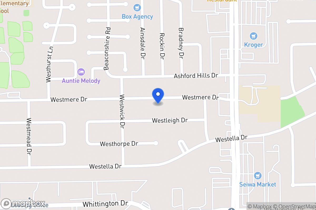 Map of 12711 Westmere Dr, Houston