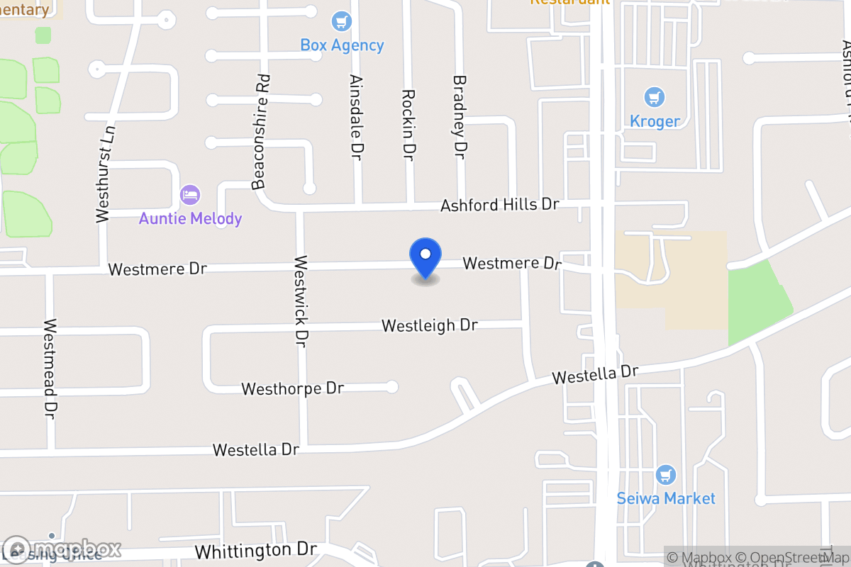 Map of 12703 Westmere Dr, Houston