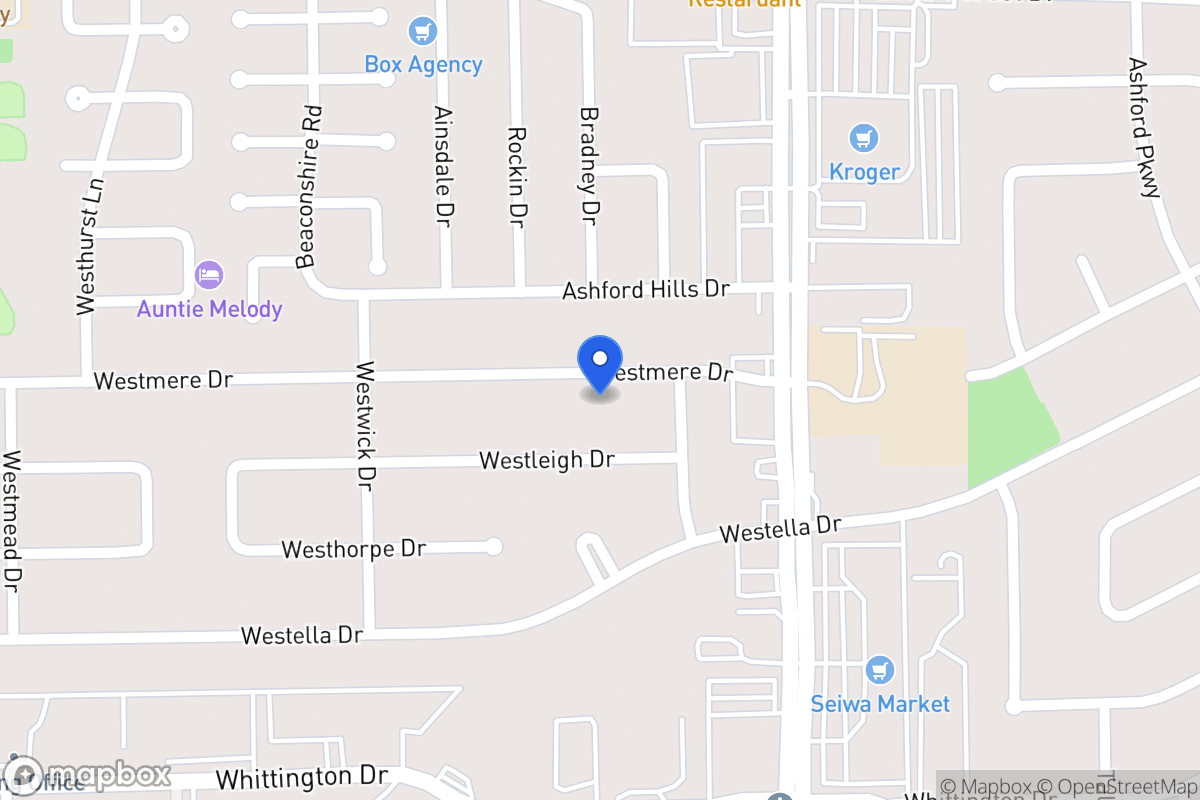 Map of 12639 Westmere Dr, Houston