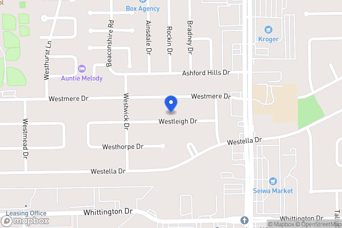 Map of 12706 Westleigh Dr, Houston