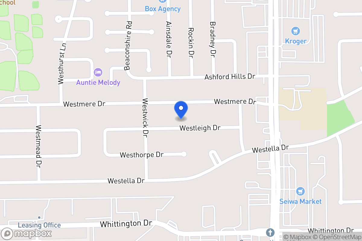 Map of 12174 Westleigh Dr, Houston