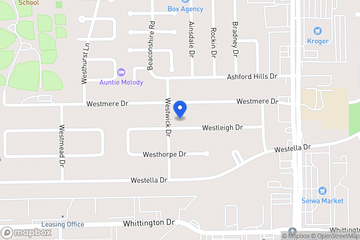 Map of 12730 Westleigh Dr, Houston