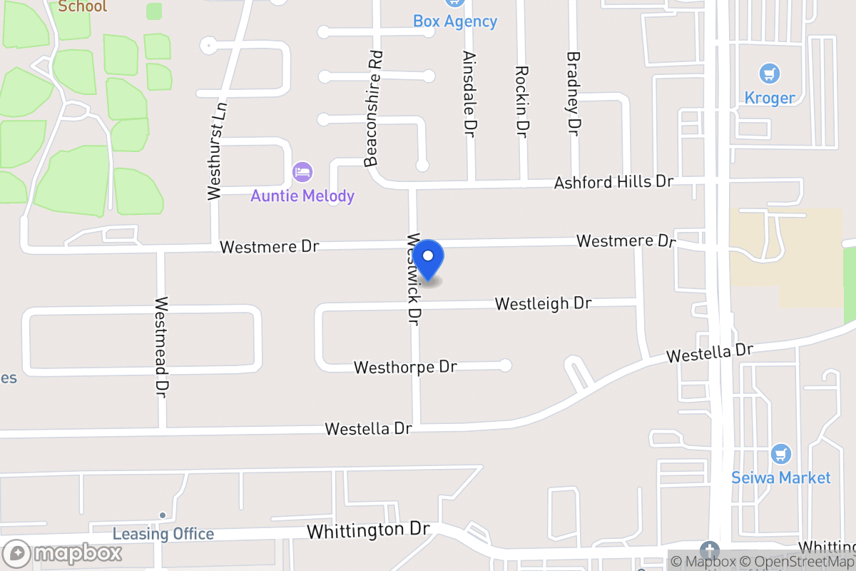 Map of 12734 Westleigh Dr, Houston