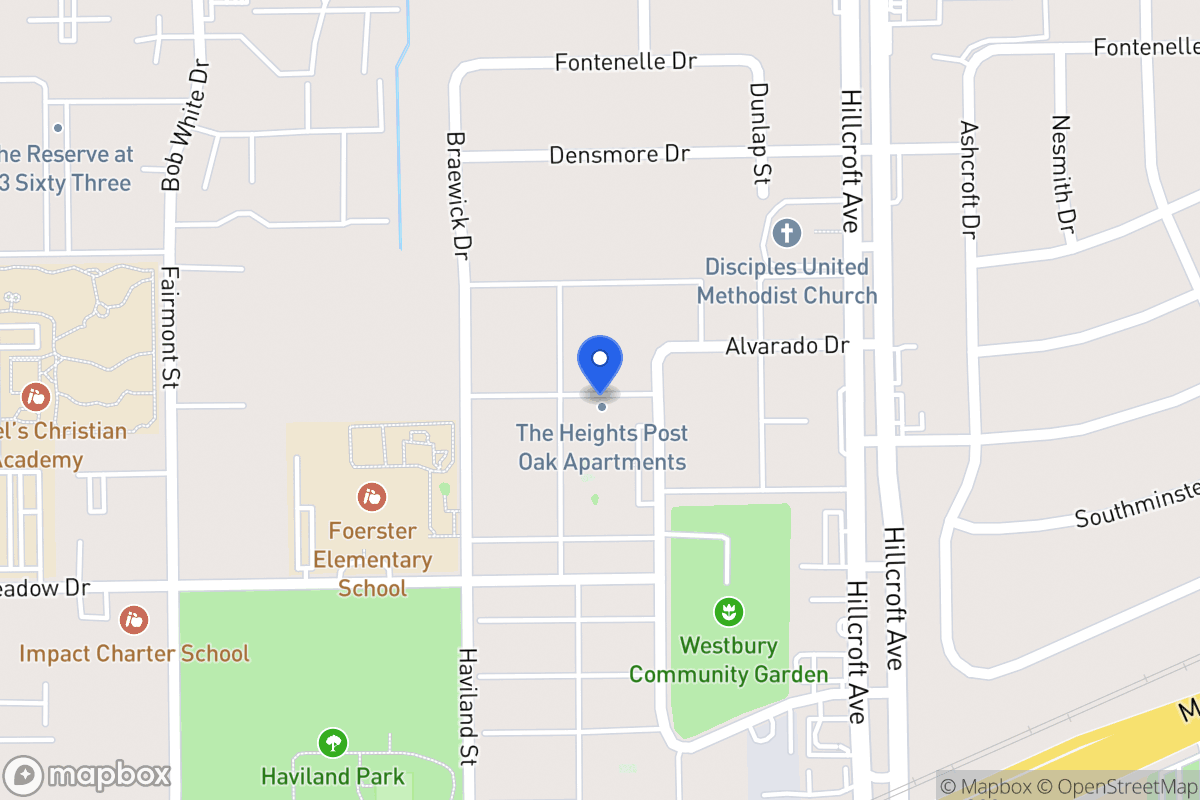 Map of 12500 Dunlap St, Houston