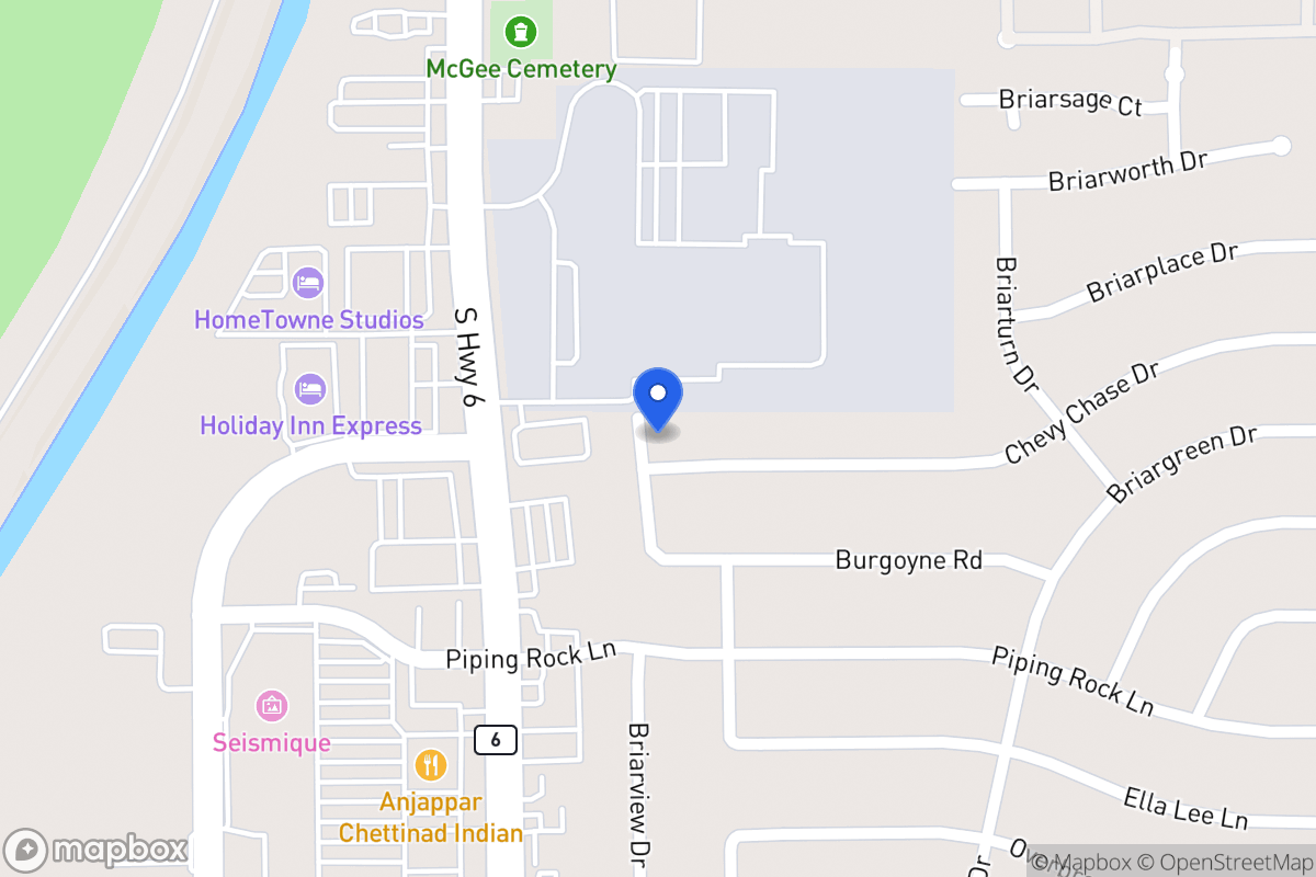 Map of 14410 Chevy Chase Dr, Houston