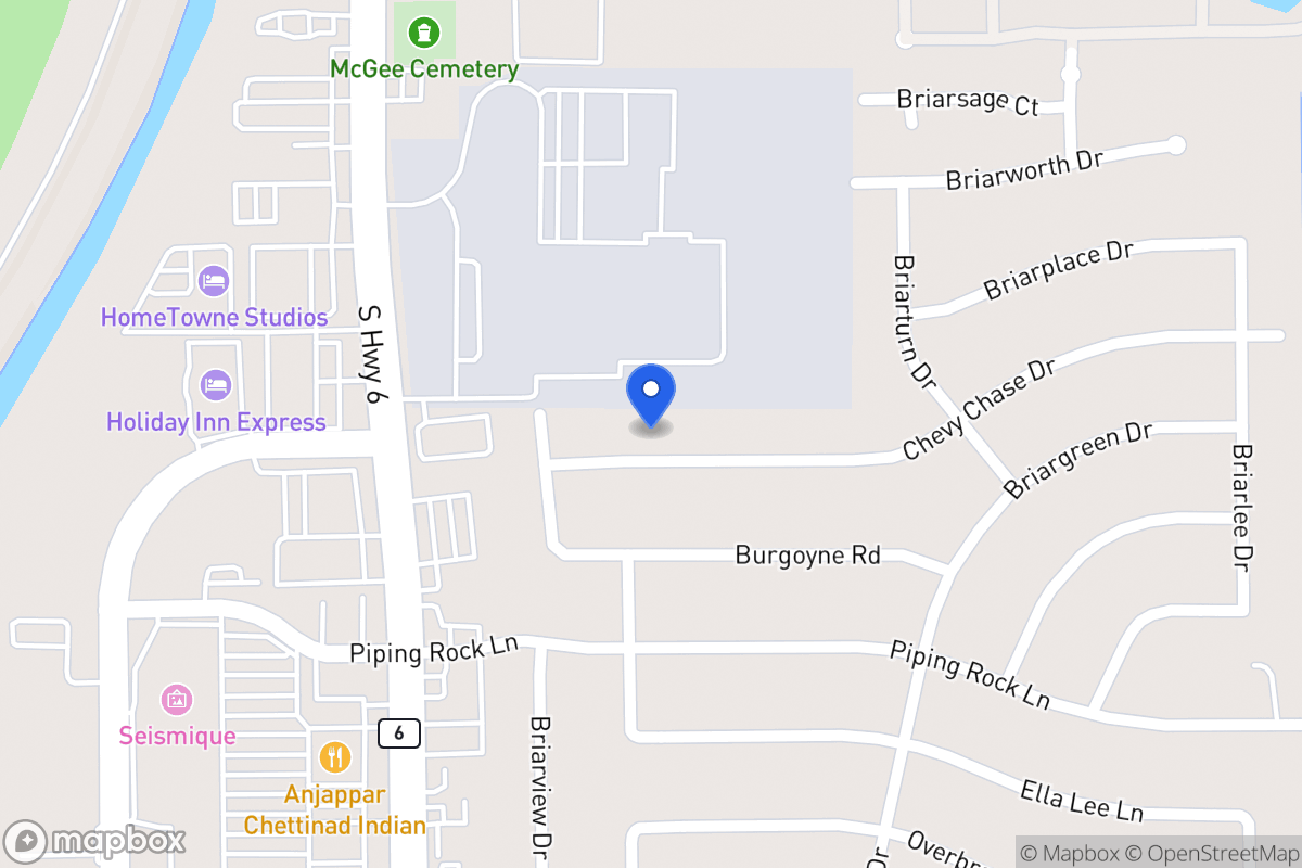 Map of 14322 Chevy Chase Dr, Houston