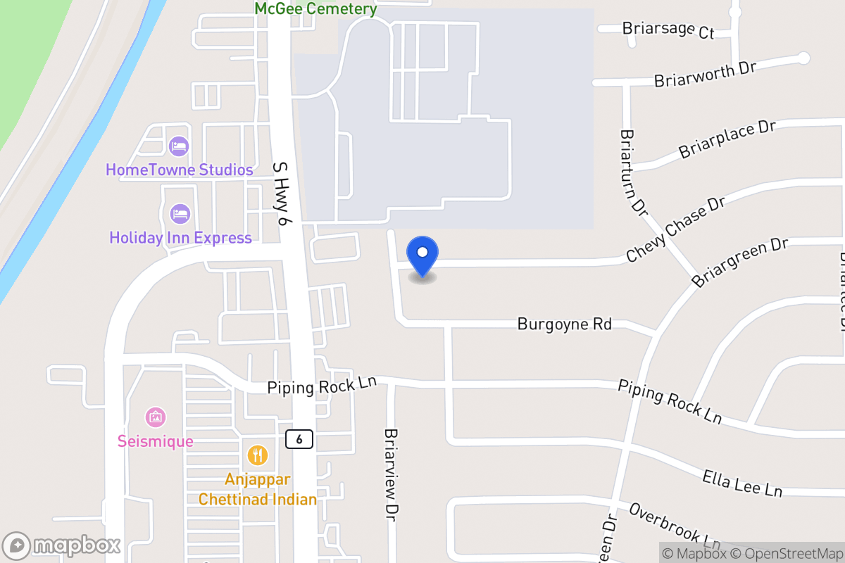 Map of 14407 Chevy Chase Dr, Houston