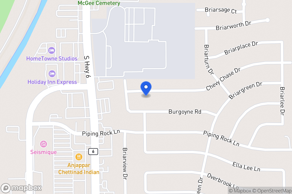 Map of 14323 Chevy Chase Dr, Houston