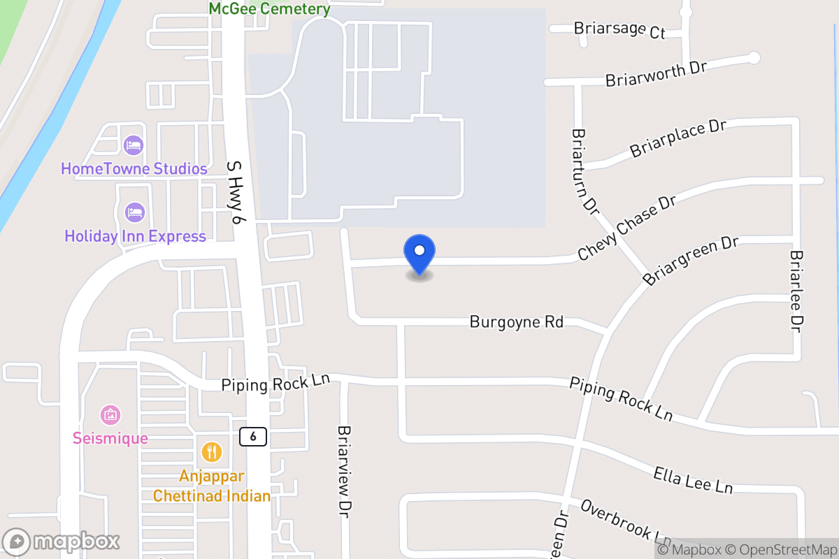 Map of 14319 Chevy Chase Dr, Houston