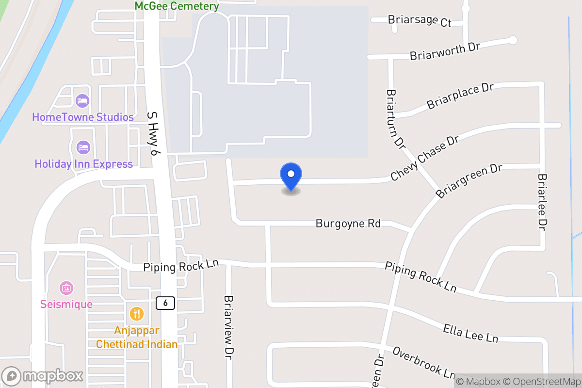 Map of 14315 Chevy Chase Dr, Houston