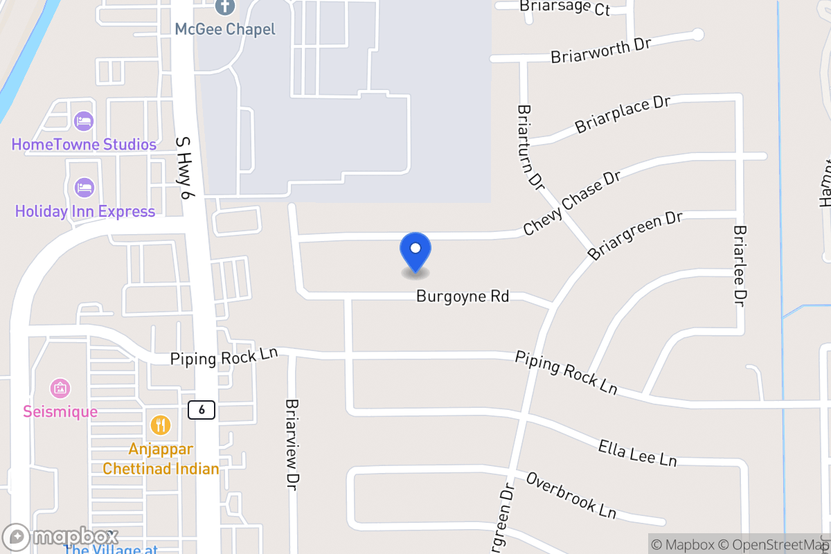 Map of 14306 Burgoyne Rd, Houston