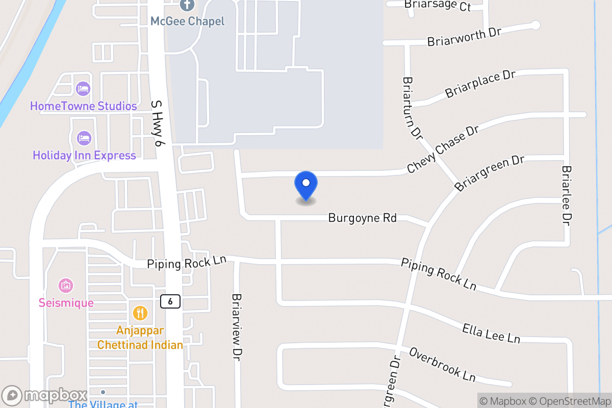 Map of 14314 Burgoyne Rd, Houston