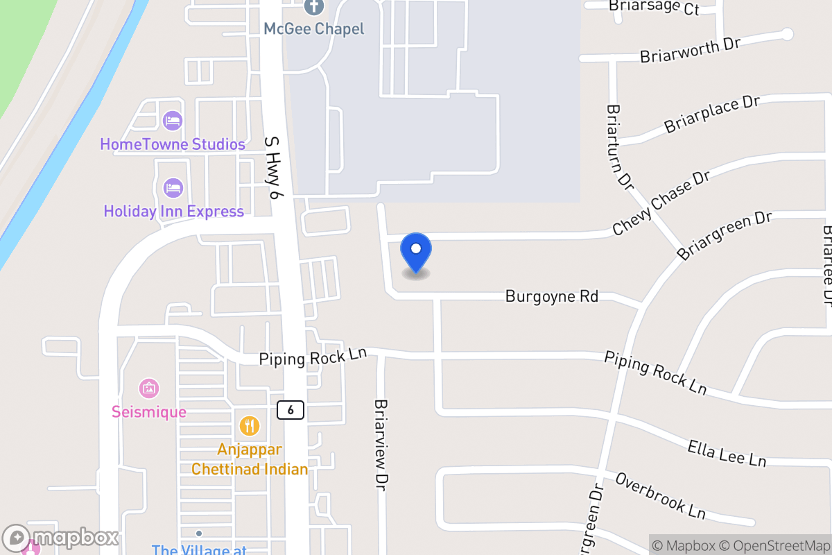 Map of 14402 Burgoyne Rd, Houston