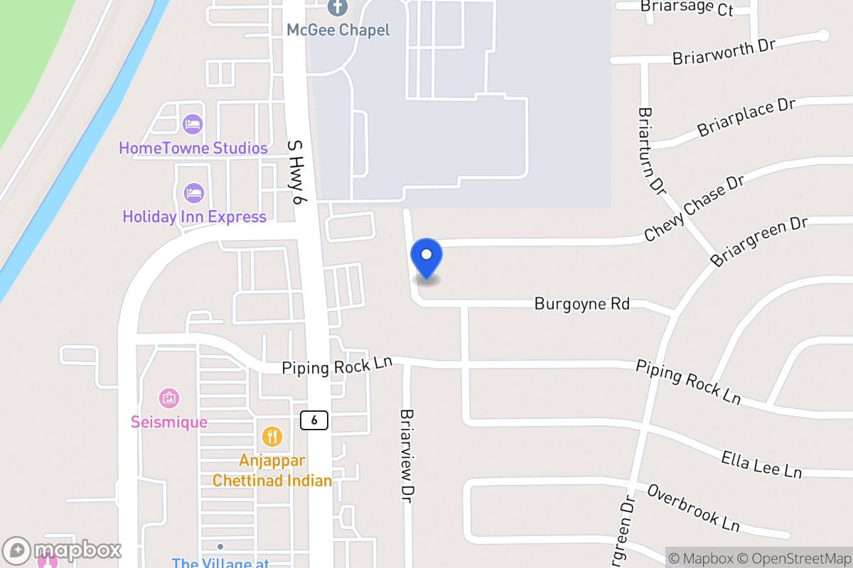 Map of 14406 Burgoyne Rd, Houston