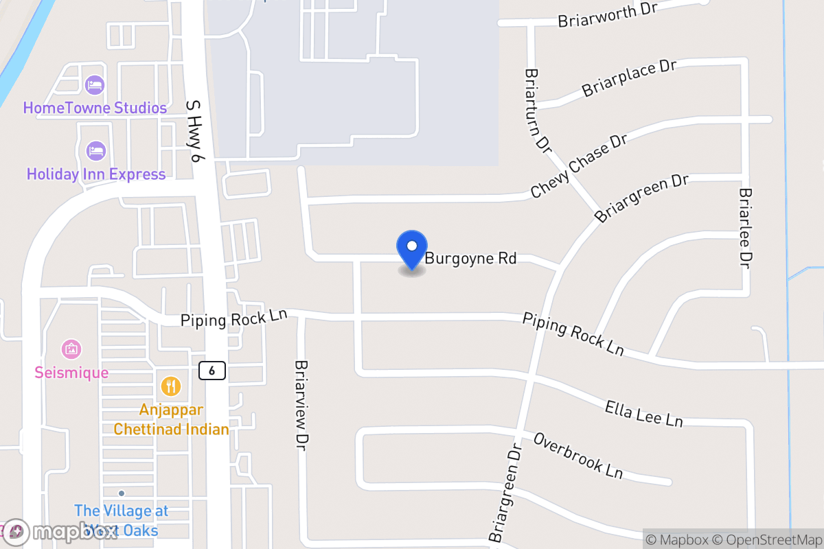 Map of 14311 Burgoyne Rd, Houston