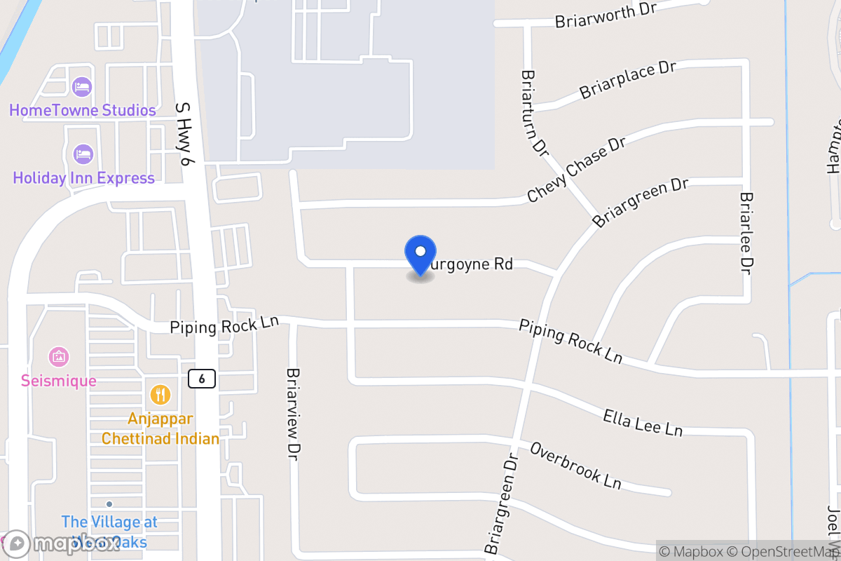 Map of 14307 Burgoyne Rd, Houston