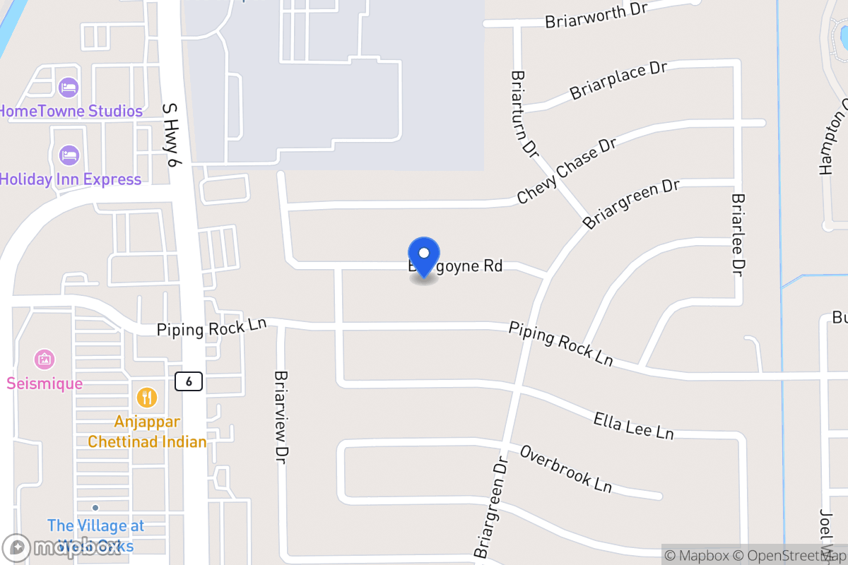 Map of 14303 Burgoyne Rd, Houston
