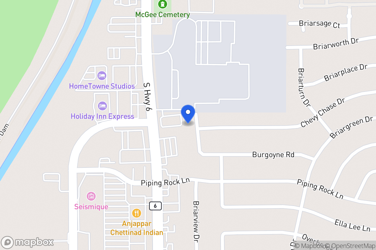 Map of 2030 Briarview Dr, Houston