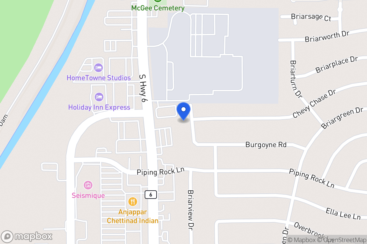 Map of 2102 Briarview Dr, Houston