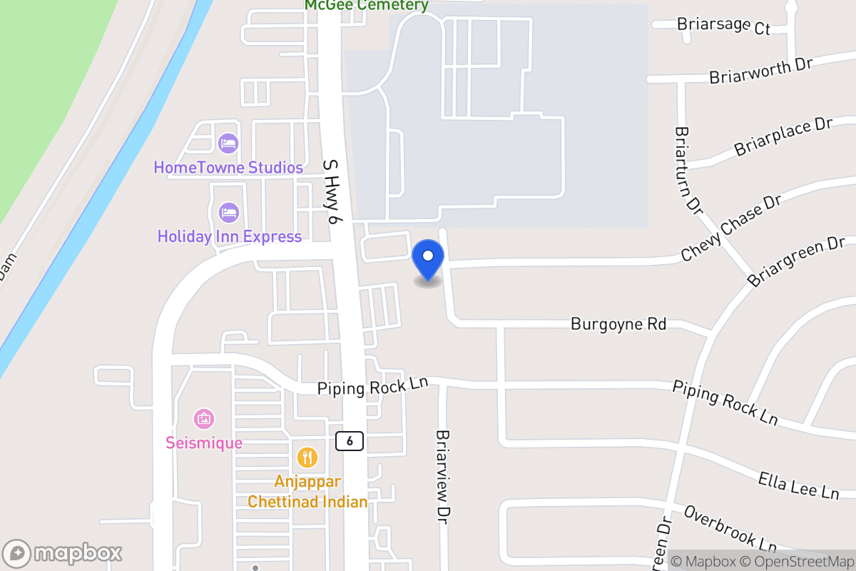 Map of 2106 Briarview Dr, Houston