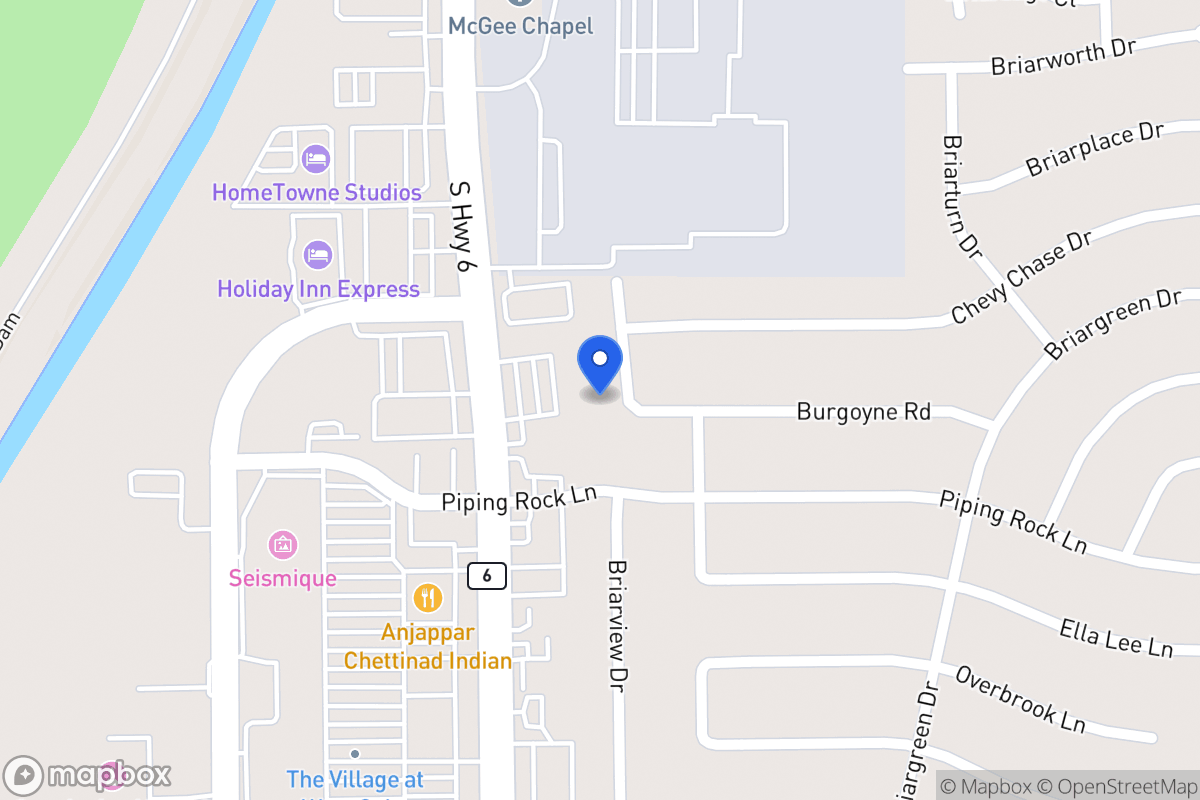 Map of 2114 Briarview Dr, Houston