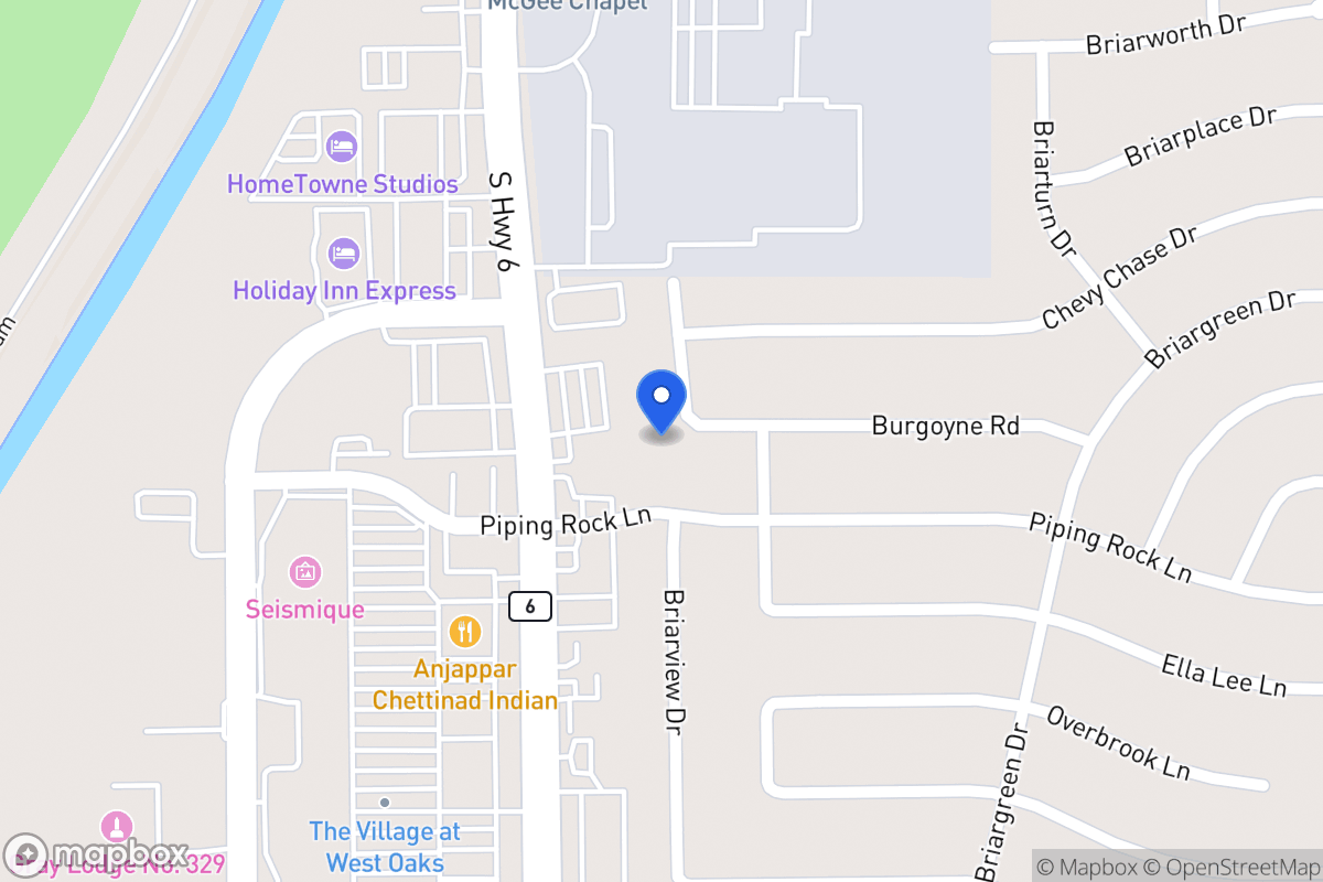 Map of 2118 Briarview Dr, Houston