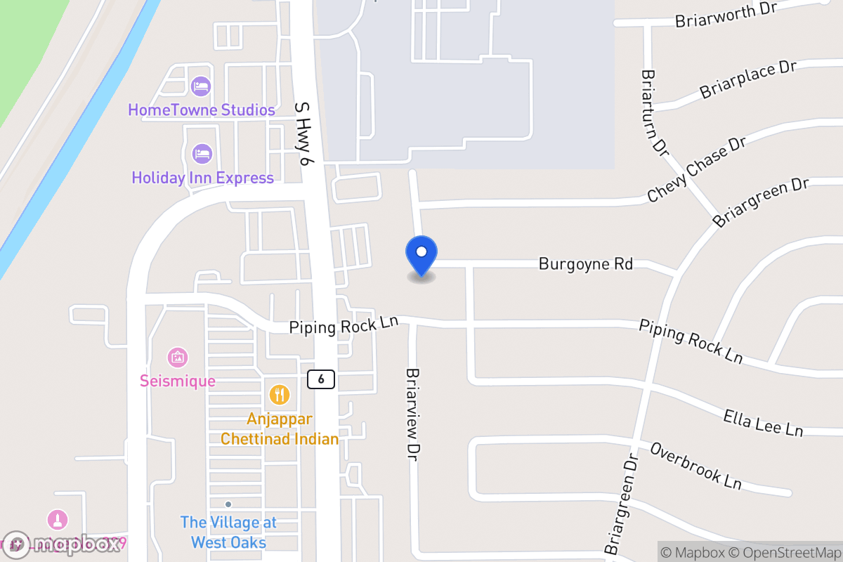 Map of 14411 Burgoyne Rd, Houston