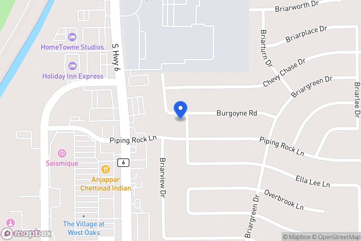 Map of 14403 Burgoyne Rd, Houston