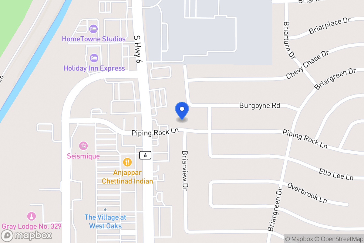 Map of 14502 Piping Rock Ln, Houston
