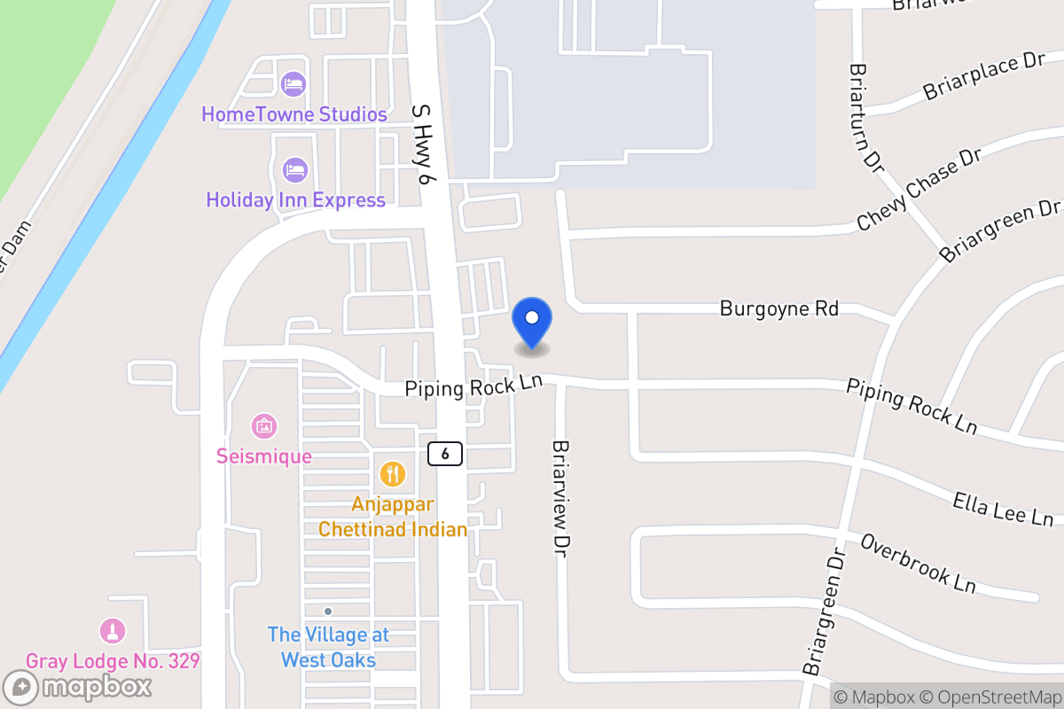 Map of 14506 Piping Rock Ln, Houston