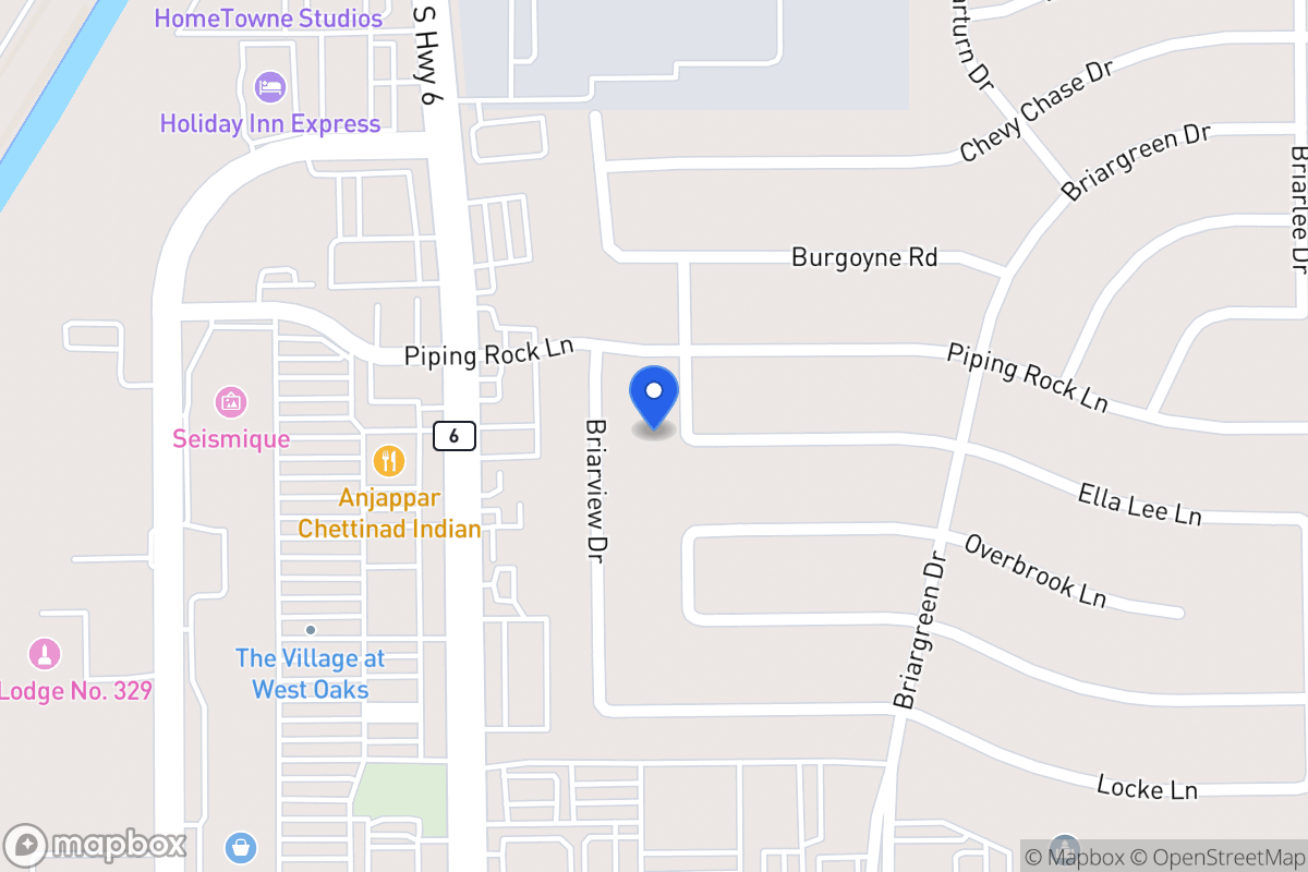 Map of 2214 Briarport Dr, Houston