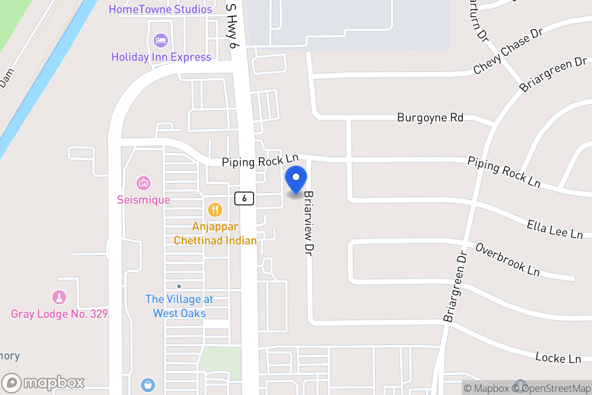 Map of 2214 Briarview Dr, Houston